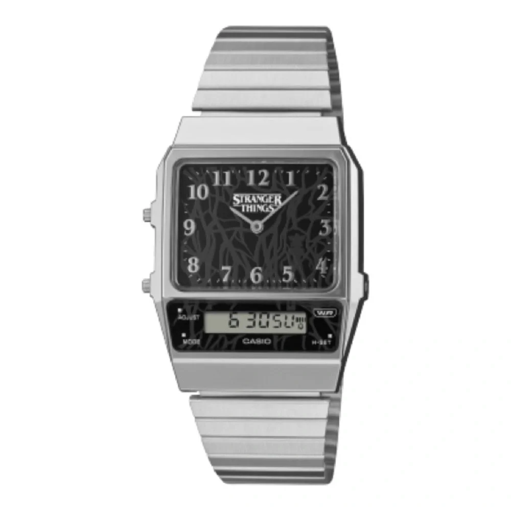 Casio Silver Smartwatch with Stranger Things Design